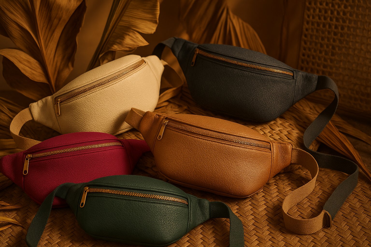 Hero Heuptas van fleece en leer